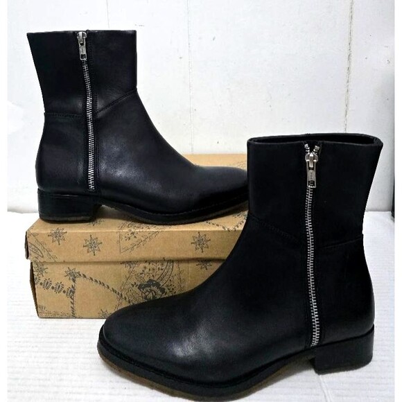 Free People Women's Luna Ankle Boots Black Leather Size EU 37.5 / US 7.5 M NIB - Picture 10 of 15